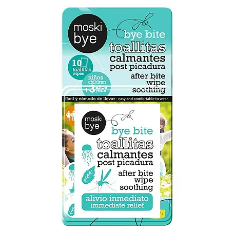 Toallitas húmedas calmantes bye bite