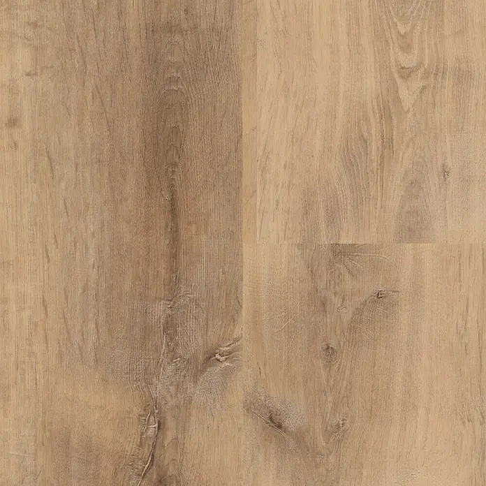 b!design Podna vinilna obloga Maxi+ Cognac hrast - 1.210 x 220 x 5 mm, Rustikalni pod - Pogled sprijeda