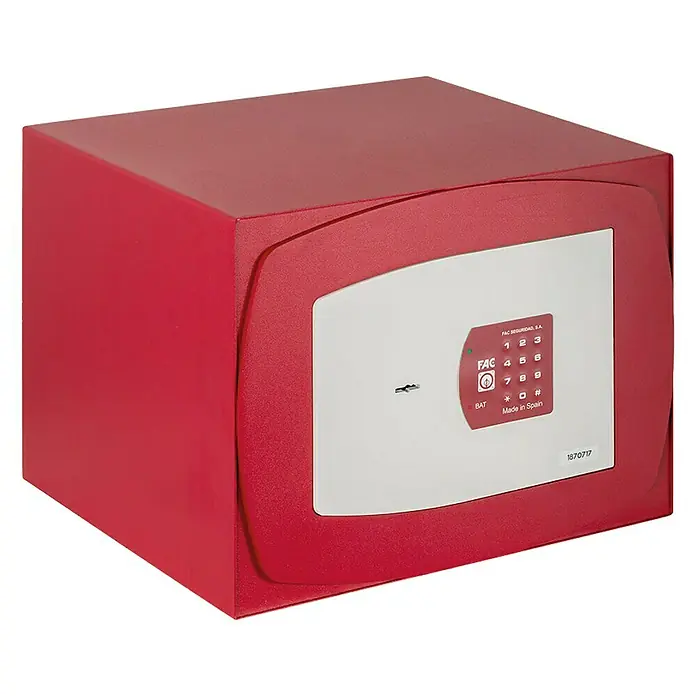 FAC Caja fuerte empotrable Red Box 2-E - L x An x Al: 41,8 x 21,9 x 31,9 cm, Tipo de cerradura: Cerradura de combinación electrónica, 12 l
