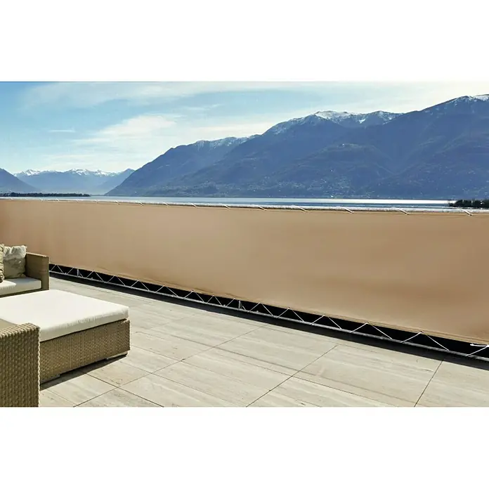 Windhager Balkonsichtschutz Malta - Khaki, 5 x 0,9 m