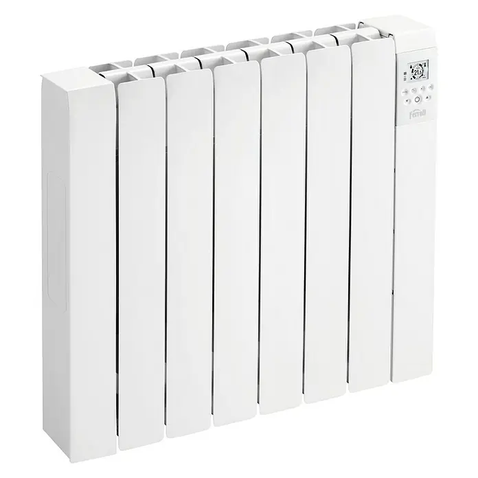 Ferroli Emisor térmico de fluido Rimini - 1.000 W, Blanco, L x An x Al: 10 x 63,6 x 58,1 cm