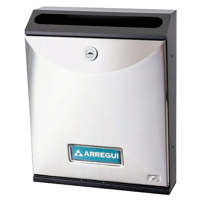 Arregui Future Buzón de correo V1000-05 - Acero, L x An x Al: 24,2 x 11 x 30,2 cm, Acero inoxidable