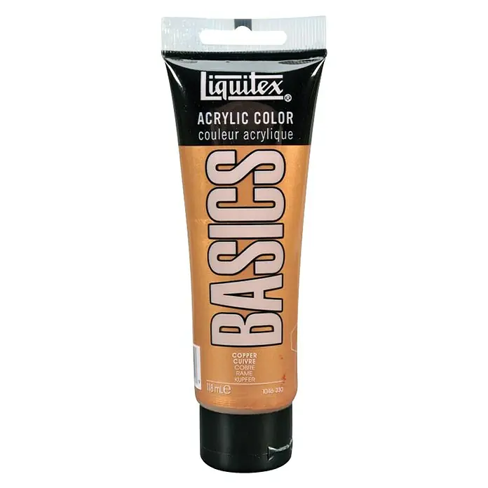 Liquitex Basics Acrylfarbe - Farbe: Kupfer, 118 ml, Tube - Vorderansicht