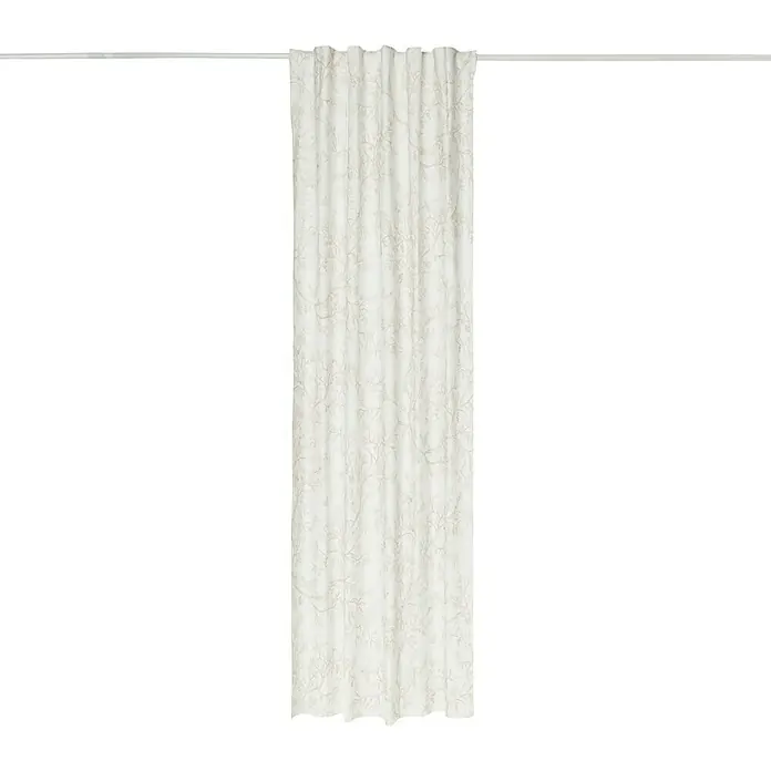 Cortina con ollaos Sampana - 140 x 270 cm, 100% algodón, Beige