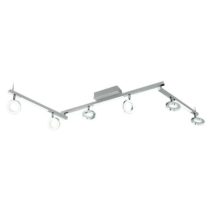 Eglo LED-Deckenstrahler Cardillio 1 - 29,1 W, Chrom, Warmweiß - Vorderansicht