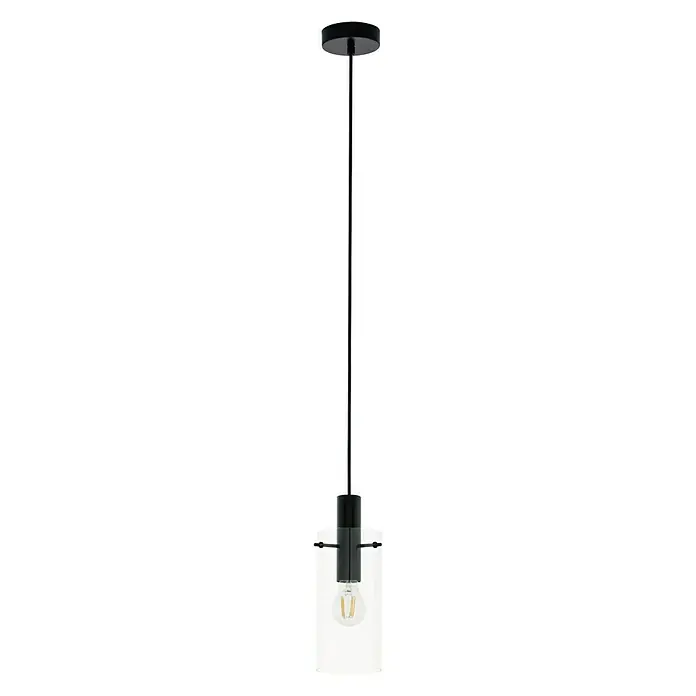 Eglo Pendelleuchte Montefino - Max. Systemleistung: 60 W, Ø x H: 11 x 110 cm, Anzahl Leuchtmittel: 1 Stk. - Vorderansicht