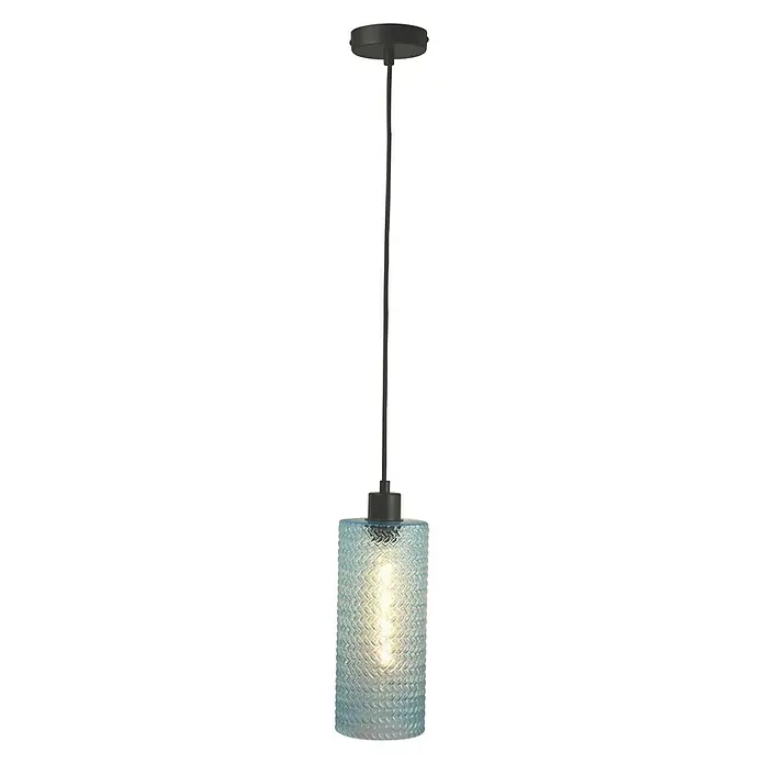 Tween Light Pendelleuchte rund Vetro - Ø x H: 120 mm x 150 cm, Hellblau
