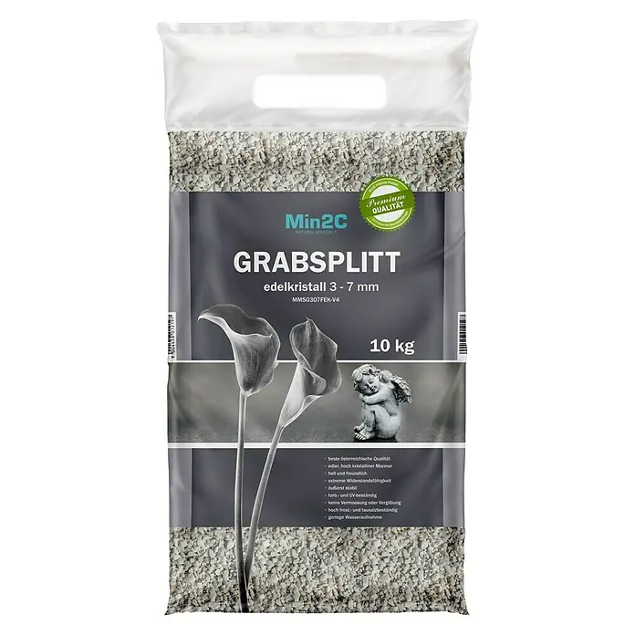 Min2C Grabsplitt Grab - Edelkristall, 3 mm - 7 mm, 10 kg