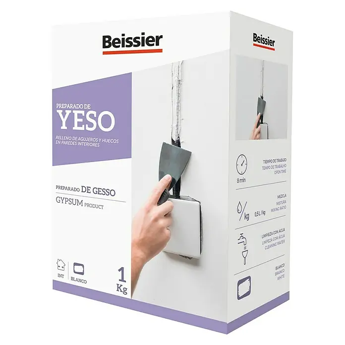Beissier Pasta de yeso Fino de rellenos - 5 kg