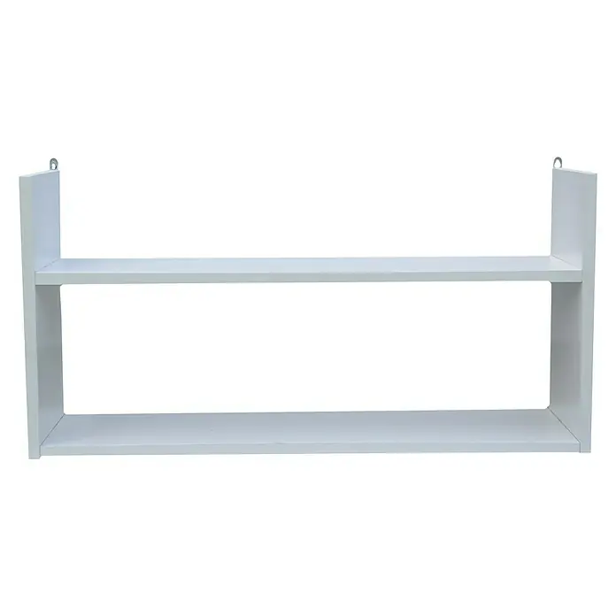 BHP Wandregal - L x B x H: 18 x 70 x 35 cm, Weiß - Vorderansicht