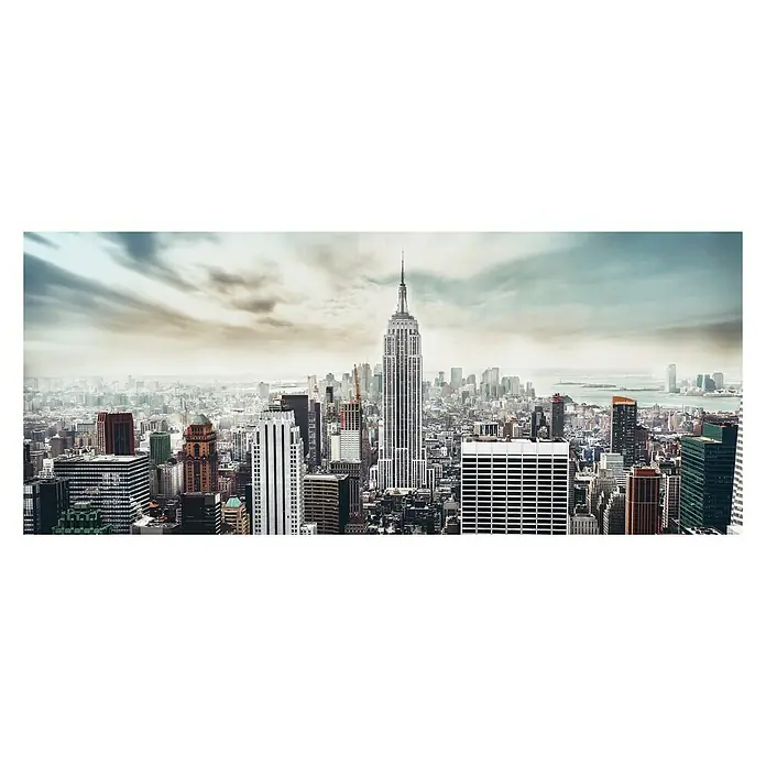 Glasbild - Manhattan, B x H: 125 x 50 cm
