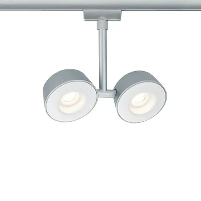 Paulmann URail LED-Spot Double Pellet - 2 x 4 W, Lichtfarbe: Warmweiß - Vorderansicht
