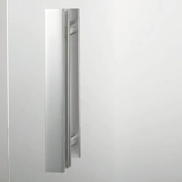 Diamond Doors Rukohvat, par Sensa - Izgled plemenitog čelika, Prikladno za: Klizna vrata od punog stakla, 35 x 4 cm