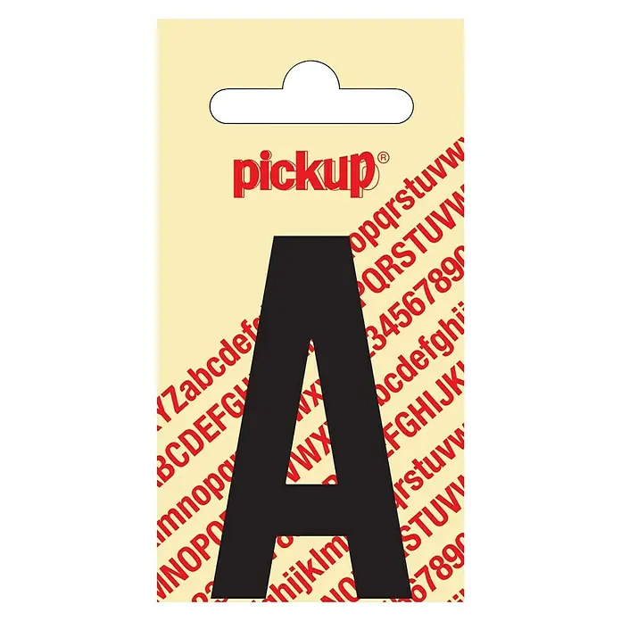 Pickup Naljepnica - Motiv: A, Crne boje, Visina: 60 mm