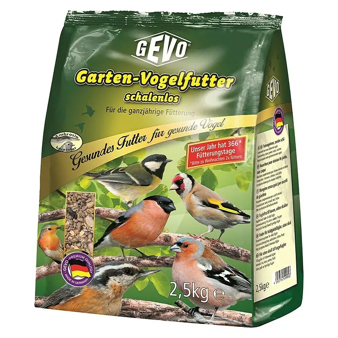 Gevo Wildvogelfutter - 2,5 kg, Schalenlos - Vorderansicht
