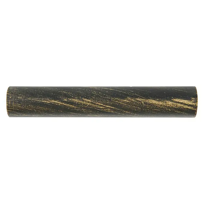 Barra para cortinas Antique oro y negro - Largo: 200 cm, Diámetro: 22 mm