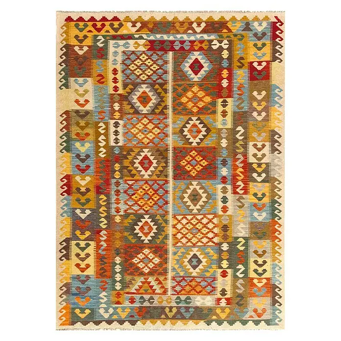 Alfombra Afganistan Kilim Herat - Multicolor, 180 x 120 cm, Lana