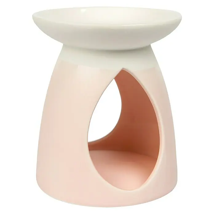 Yankee Candle Home Inspirations Duftlampe Pastel Hue - Höhe: 12 cm, Rosa/Weiß - Linke Seitenansicht