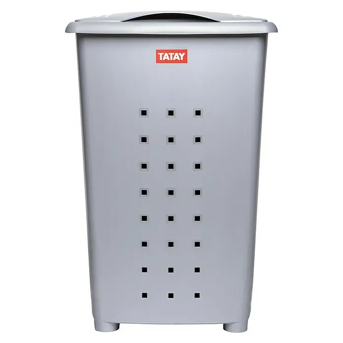 Tatay Cubo para la ropa Millenium - 60 l, Gris, Plástico
