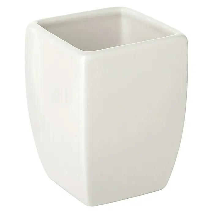 Tatay Thai Vaso de encimera - Cerámica, Blanco