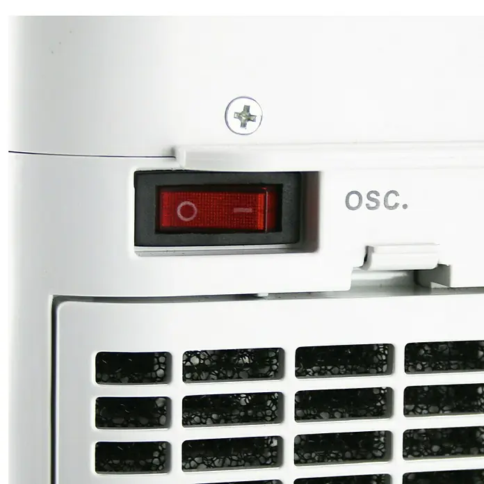 Voltomat HEATING Calefactor cerámico Torre - Gris, 1.000/2.000 W