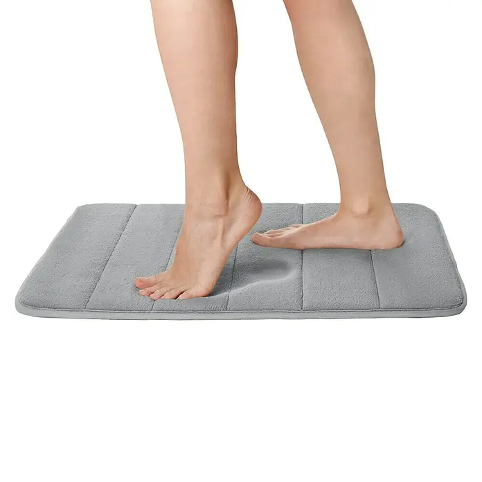 Alfombra para baño Nuvola - 400 x 600 mm, Gris
