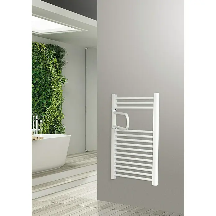 Cicsa Radiador toallero eléctrico Dry Flag - An x Al: 50 x 70 cm, 250 W, Blanco, Barra toallero