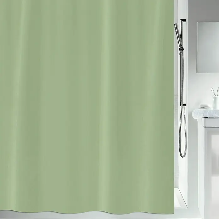 Venus Cortina de baño textil Primo - An x Al: 180 x 200 cm, Verde