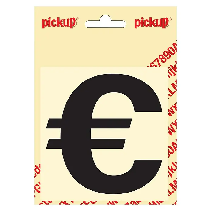 Pickup Naljepnica - Motiv: Simbol eura, Crne boje