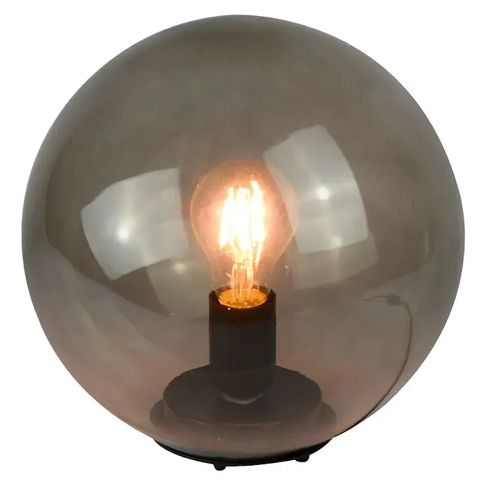 Tween Light Lámpara de sobremesa redonda Nerano - 40 W, Ø x Al: 250 mm x 24,5 cm, Humo, E27