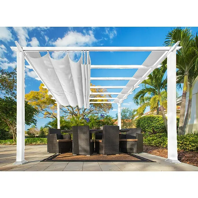 Paragon Outdoor Raffpavillon Florenz - 350 x 505 cm, Weiß - Stimmungsaufnahme