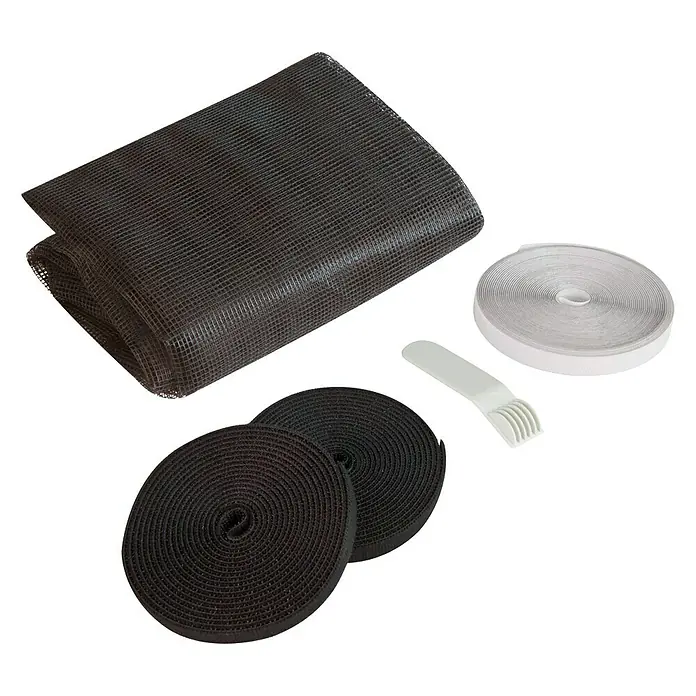 Windhager Insektenschutzgitter Open-Up - 130 x 150 cm, Anthrazit
