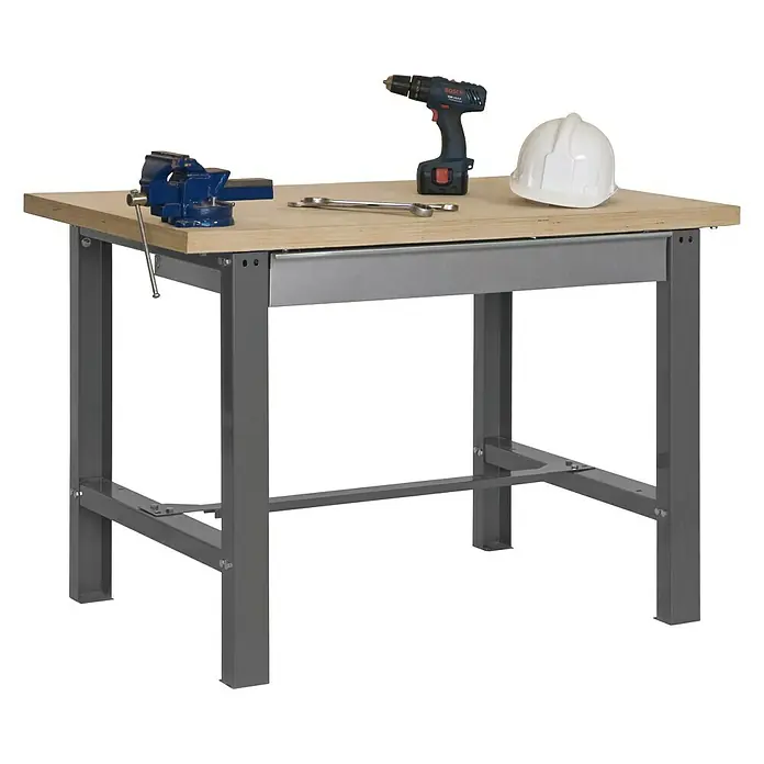 Simonrack Simonwork Banco de trabajo BT6 Box - L x An x Al: 75 x 120 x 86,5 cm, Gris