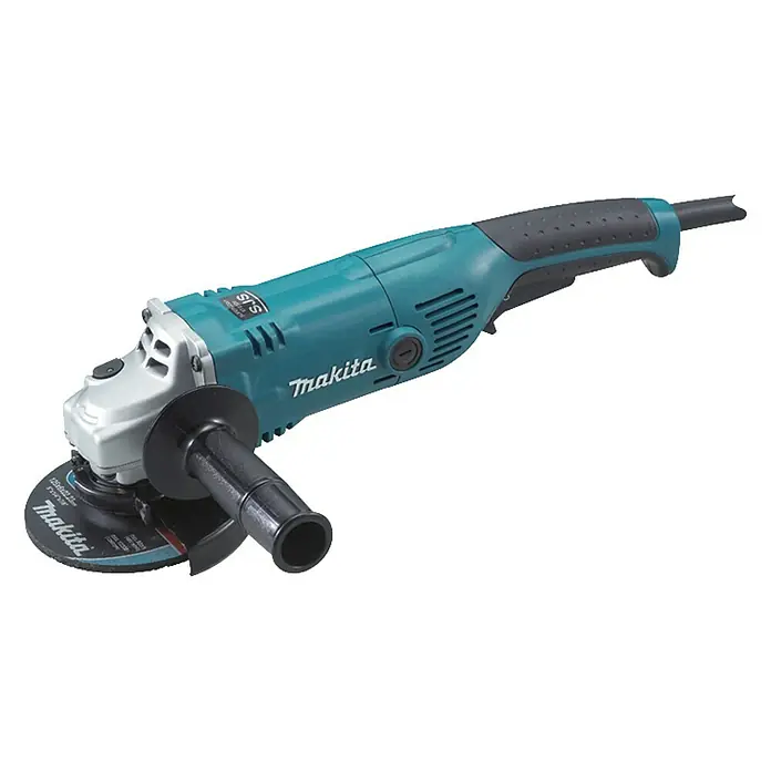Makita Winkelschleifer GA5021 - 1.050 W, Schleifscheibe: Ø 125 mm, Leerlaufdrehzahl: 0 U/min - 12.000 U/min - Vorderansicht
