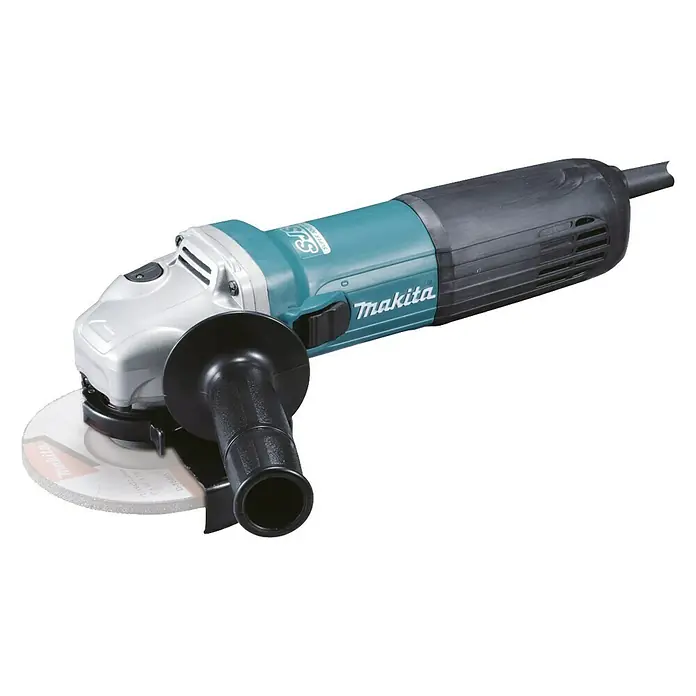 Makita Winkelschleifer GA5040RZ1 - 1.100 W, Schleifscheibe: Ø 125 mm, Leerlaufdrehzahl: 0 U/min - 11.000 U/min - Vorderansicht