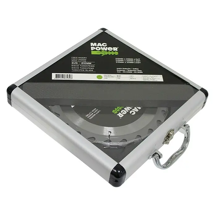 Juego de discos de corte - 210 mm, 3 pzs., Apto para: Madera