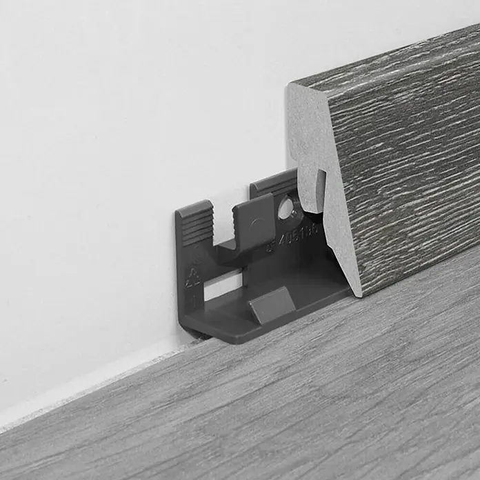 LOGOCLIC Podna kutna lajsna K40 C hrast Scalea - 2,6 m x 19 mm x 40 mm, Ravni oblik - Detaljan prikaz