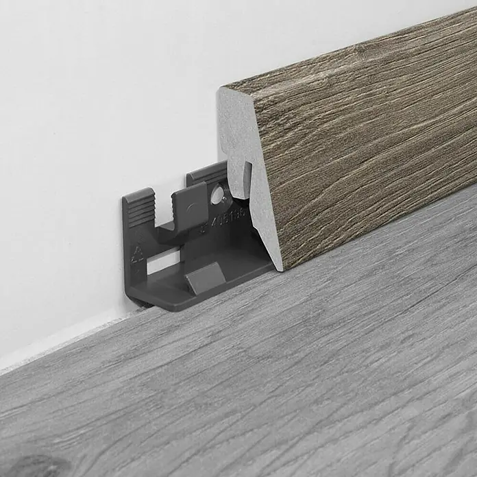 LOGOCLIC Podna kutna lajsna K40 C Barnwood Nuoro - 2,6 m x 19 mm x 40 mm, Ravni oblik - Detaljan prikaz