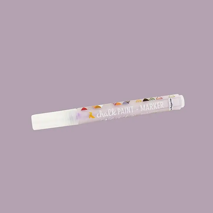 La Pajarita Marcador para ropa Chalk Paint Marker - Violeta, 6 ml, Mate - Vista angular