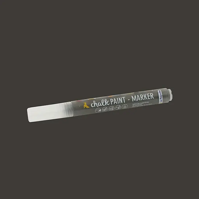 La Pajarita Marcador para ropa Chalk Paint Marker - Casi negro, 6 ml, Mate - Vista angular