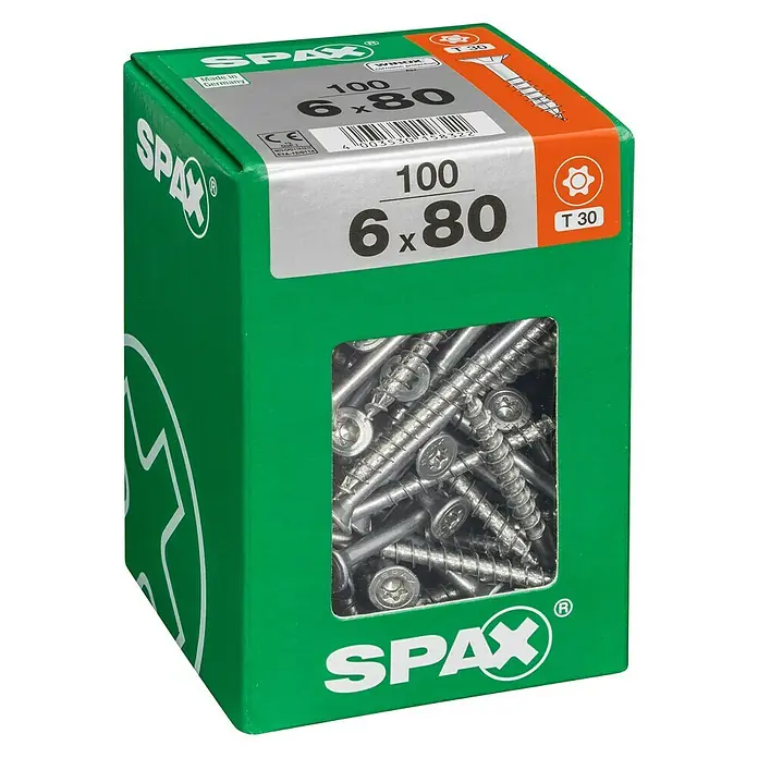 Spax Universalschraube T-Star plus - Ø x L: 4,5 x 40 mm, T-Star plus, 175 Stk. - Linke Seitenansicht
