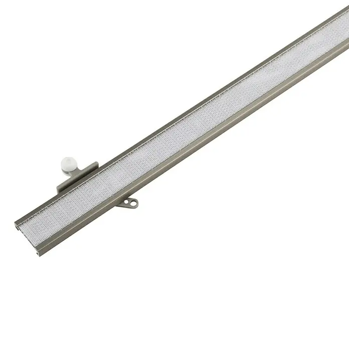 Expo Ambiente Klizna vodilica za panele Add - Izgled plemenitog čelika, 60 cm - Pogled sprijeda