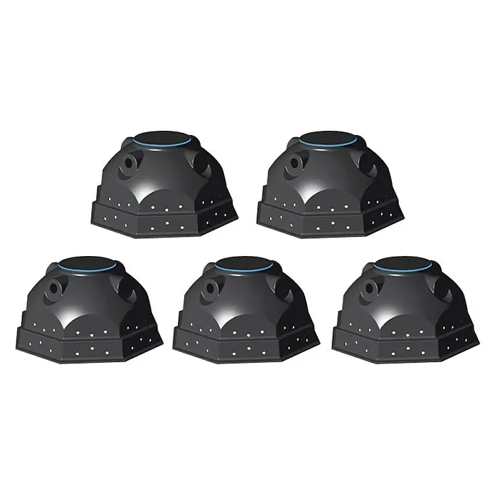 Aqua-King Versickerungsanlage Sickeriglu Set - 4.500 l (5 x 900 l) - Vorderansicht