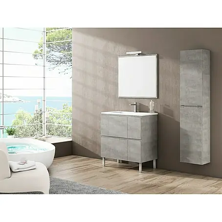 Mueble de lavabo Sheyla Hormigón