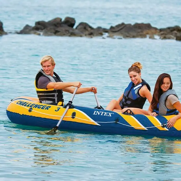 Intex Bote hinchable Challenger 3 - 2,95 x 1,37 m, Carga útil: 170 kg