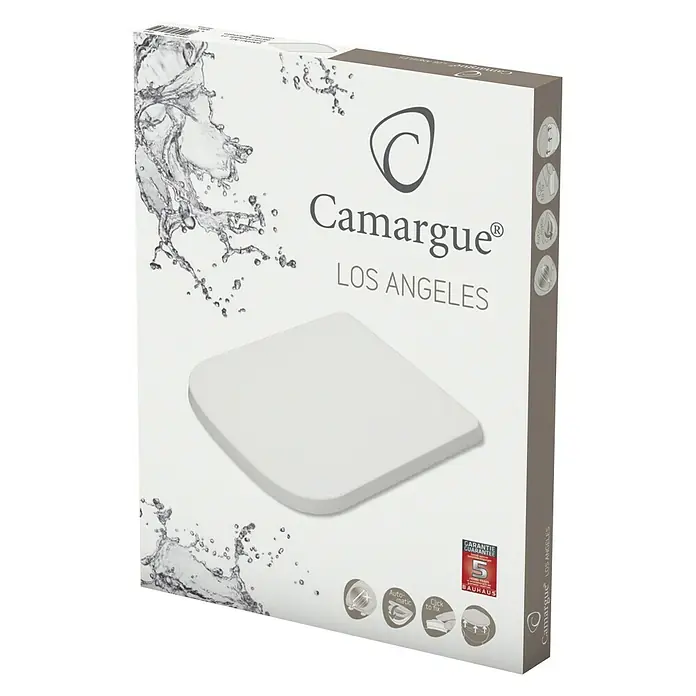 Camargue Los Angeles WC daska - Samospuštajuća, Duroplast, Bijele boje
