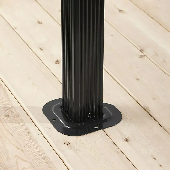 Sojag Pavillon Verona 10 x 10 - 298 x 298 x 261 cm, Anthrazit, Zeltdach - Detailaufnahme
