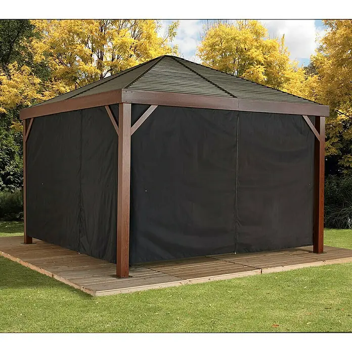 Sojag Pavillon-Seitenwände South Beach - Passend für: Sojag Pavillon South Beach 12 x 12, Anthrazit - Stimmungsaufnahme