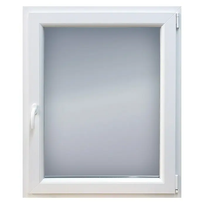 Solid Elements Set de ventana de PVC Practicable-Oscilobatiente - 90 x 120 cm, Derecha, Blanco, Sin persiana - Vista frontal