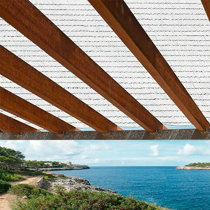 Nortene Malla sombreadora Sun-net - Blanco, L x Al: 5 x 4 m